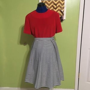 Do & Be Striped Circle Skirt